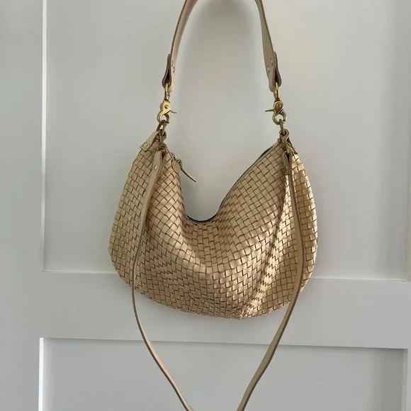 Clare V. Moyen Woven Messenger Bag in Cream - Picture 12 of 12